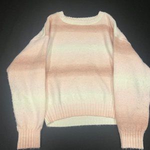 Gap Ombre Pink and White Sweater Size Kids M